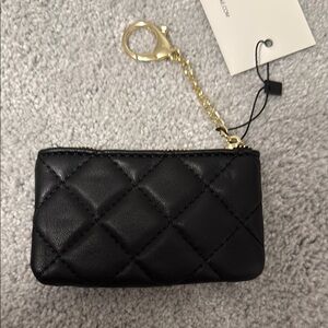 Black Quilted Jules Kae Kari CC Holder and keychain